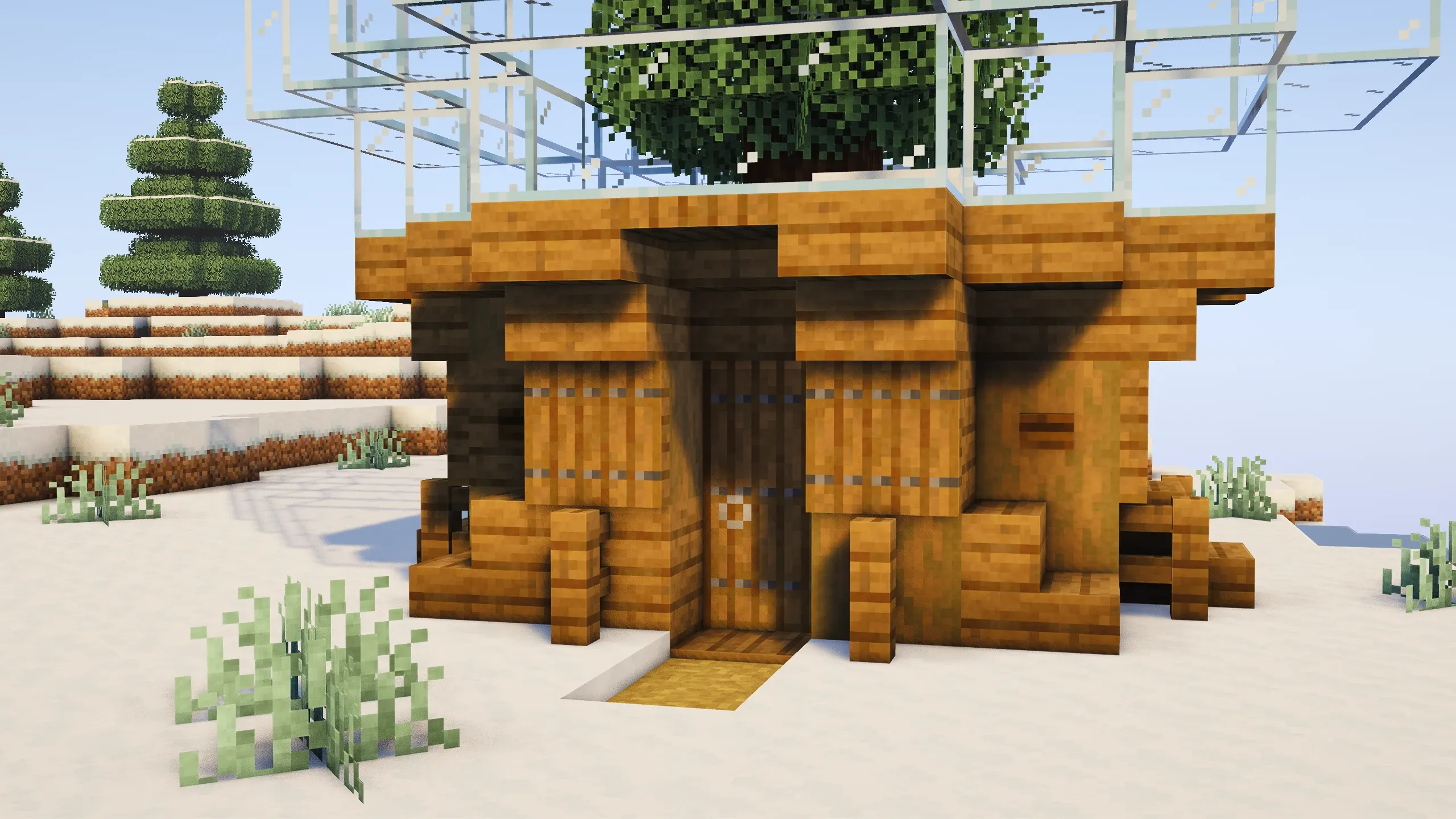 Snow Globe, a Minecraft starter build, in-game photo 2