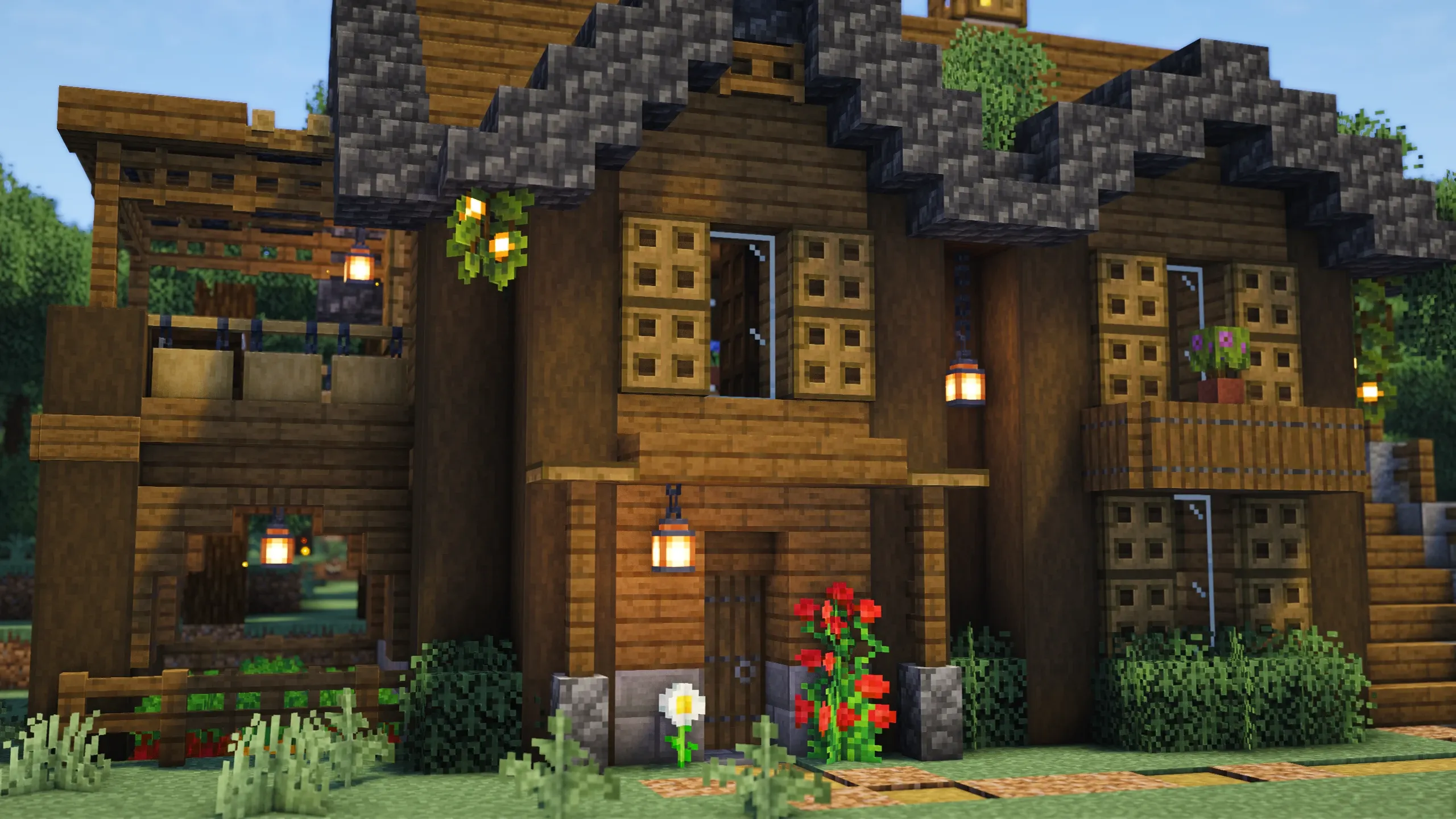 Spruce House, a Minecraft house, in-game photo 3