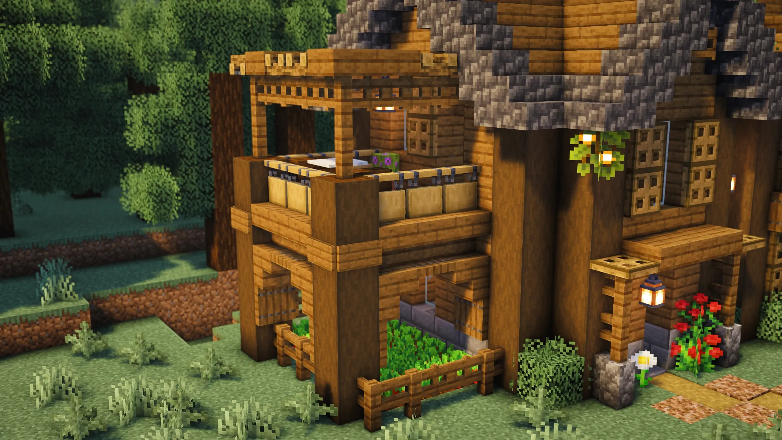 Spruce House, a Minecraft house, in-game photo 4