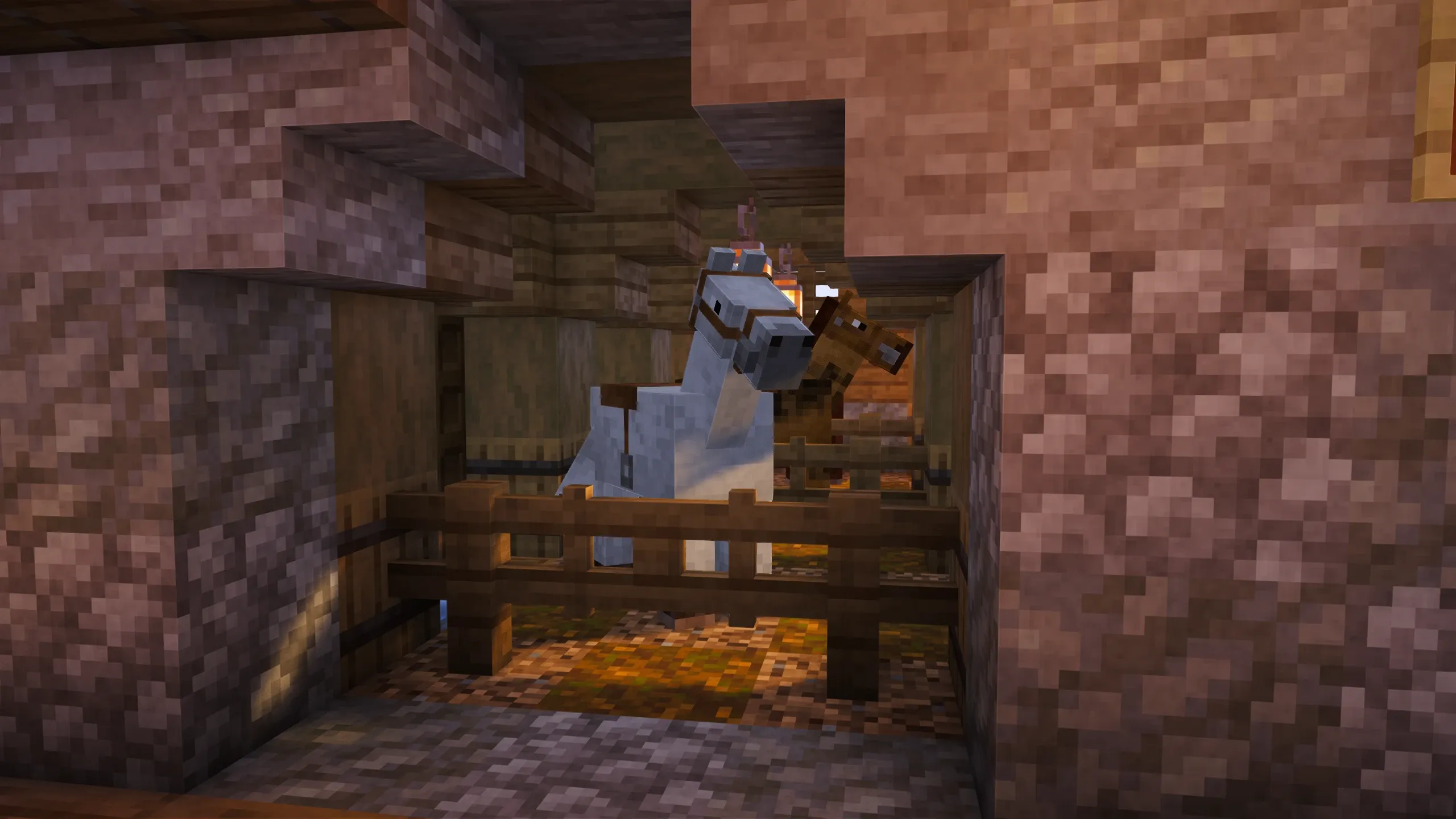 Gabled Stable, a Minecraft starter house and survival base, in-game photo 5
