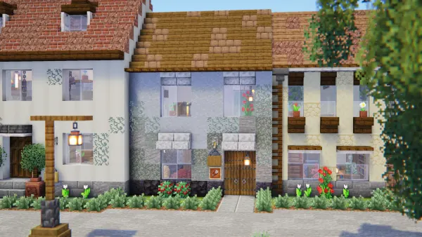 British Barbers, a Minecraft house