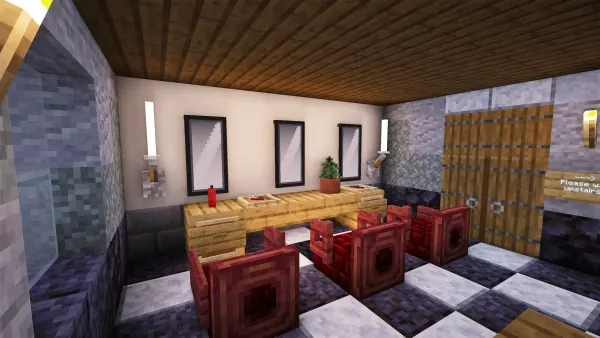 British Barbers, a Minecraft house, in-game photo 3