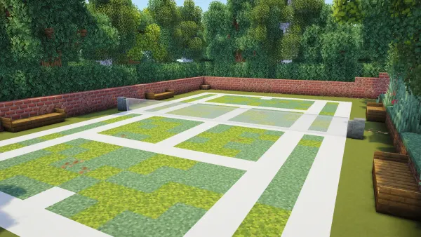 Manor Tennis Court, a Minecraft build, in-game photo 3