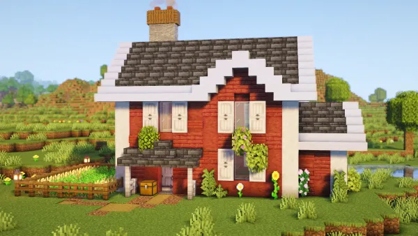 Swedish House, a Minecraft starter house and survival base