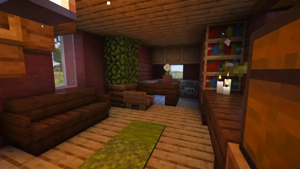 Swedish House, a Minecraft starter house and survival base, in-game photo 5