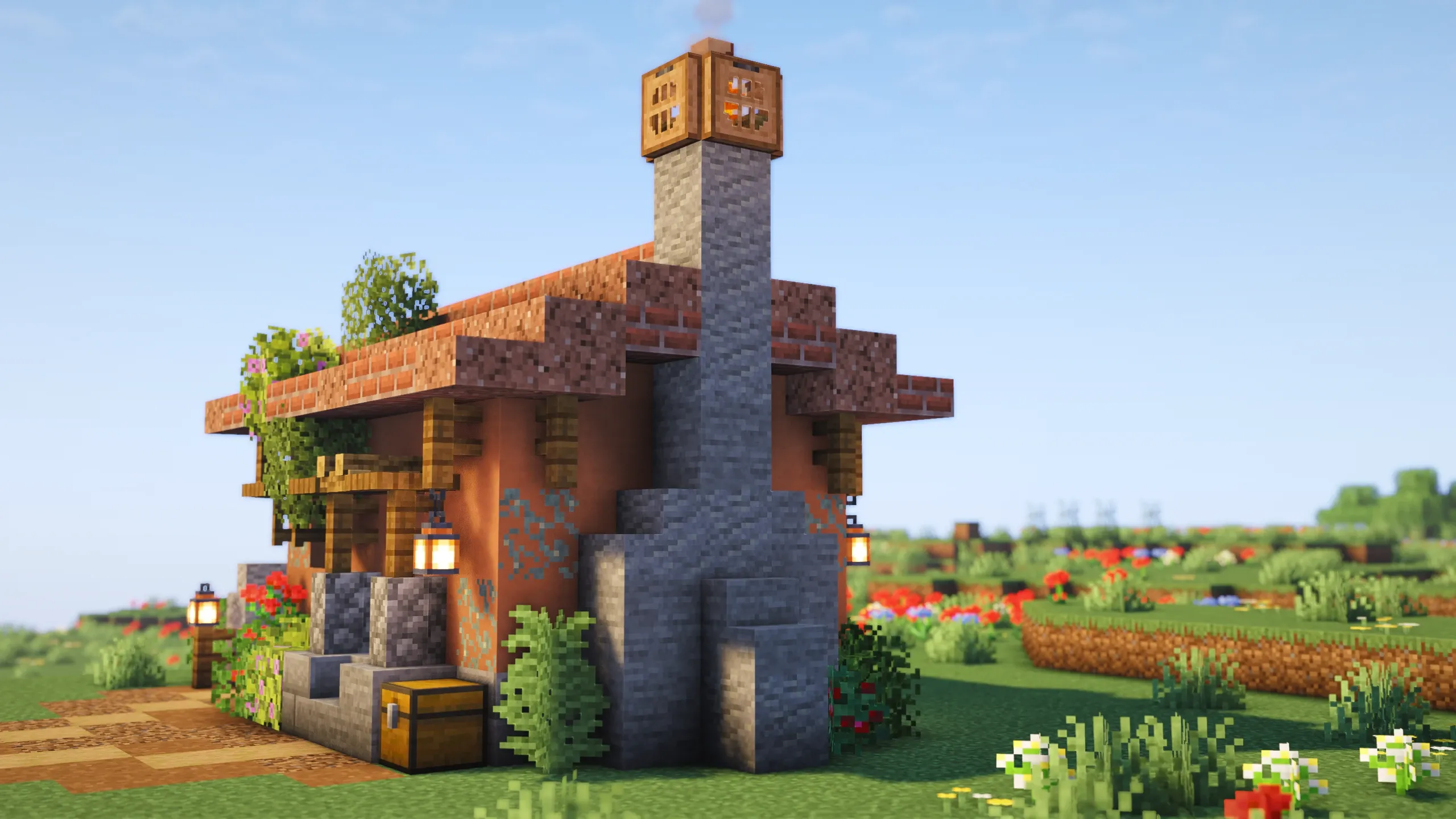 Small Italian House, a Minecraft starter house and survival base, in-game photo 3