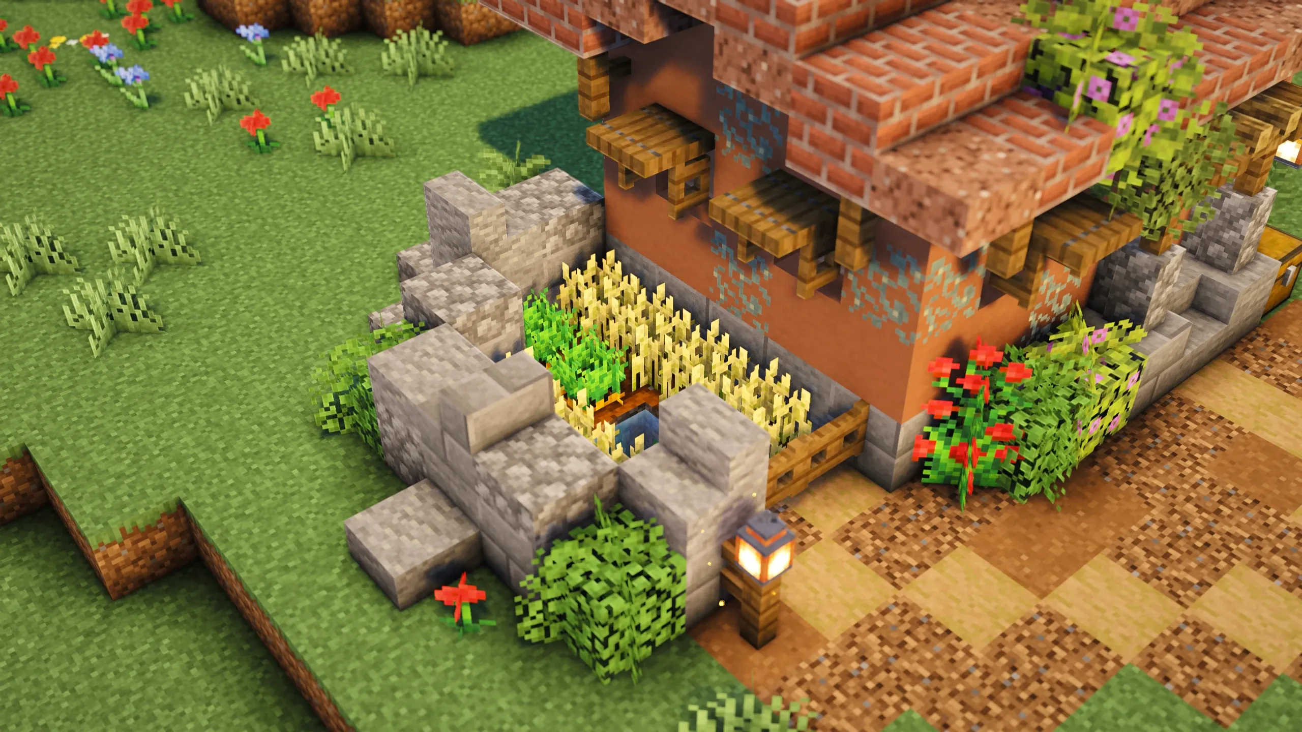 Small Italian House, a Minecraft starter house and survival base, in-game photo 2