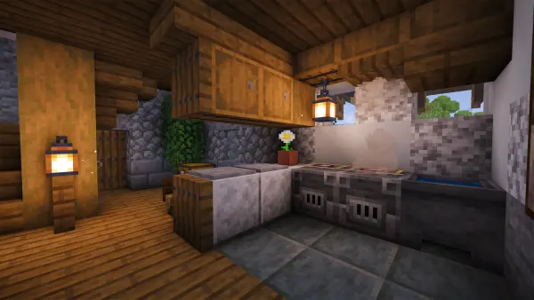 Italian 2-Player House #2, a Minecraft starter house and survival base, in-game photo 5