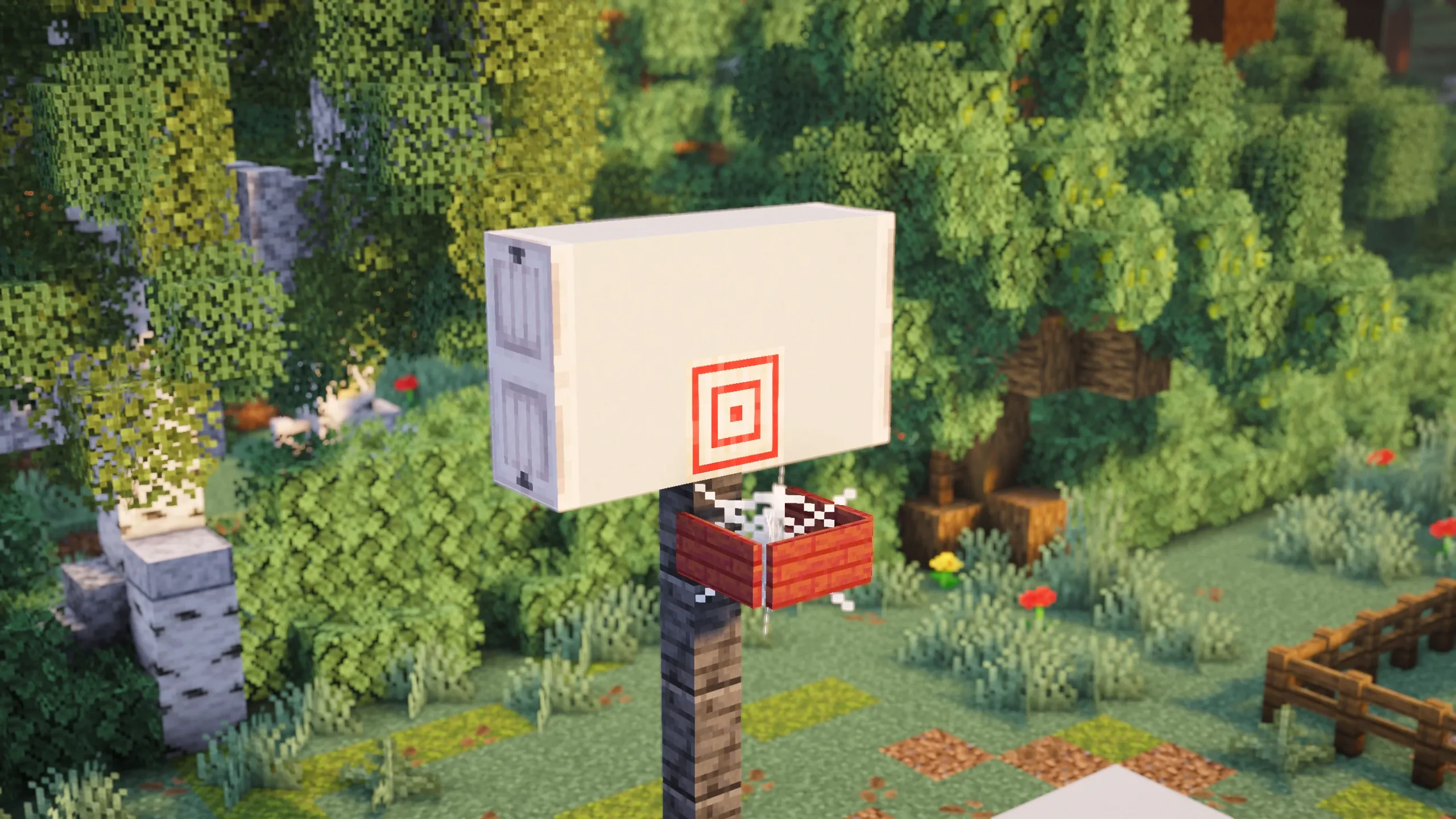 Small Basketball Court, a Minecraft build, in-game photo 3