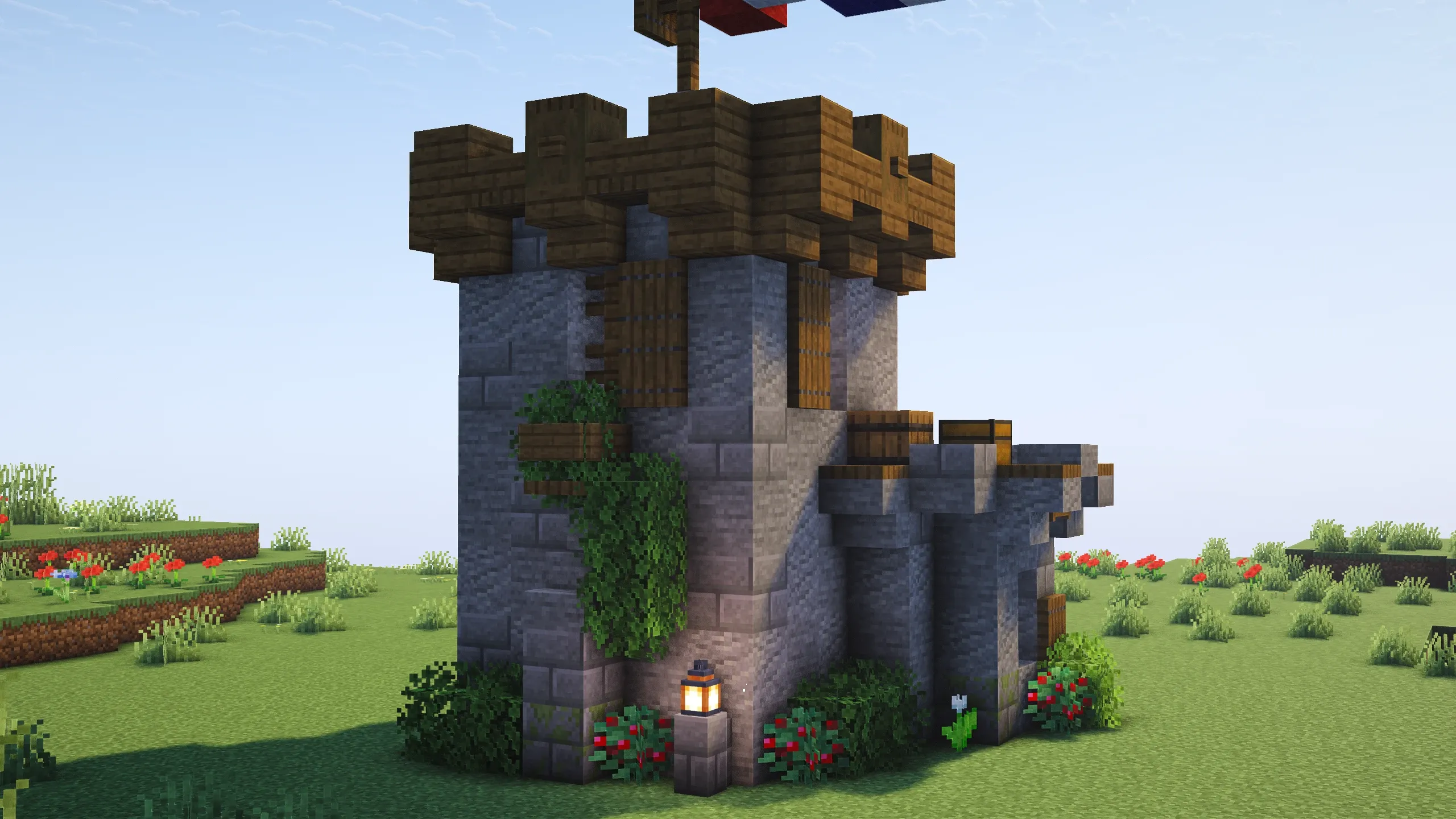 Mini Starter Castle, a Minecraft starter castle, in-game photo 2