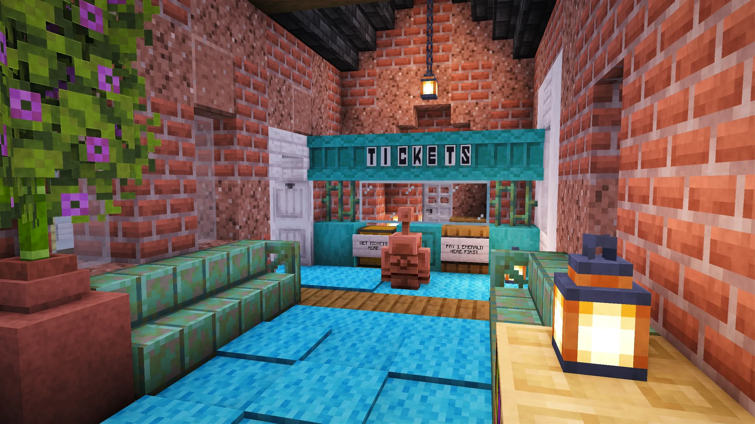 British Train Station, a Minecraft build, in-game photo 4