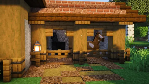 Adobe Animal Barn, a Minecraft starter build, in-game photo 2