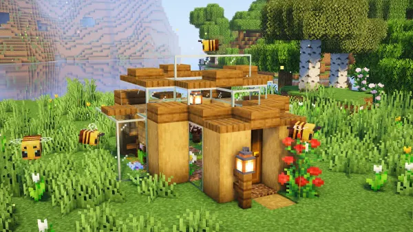 Bee Dome, a Minecraft starter build