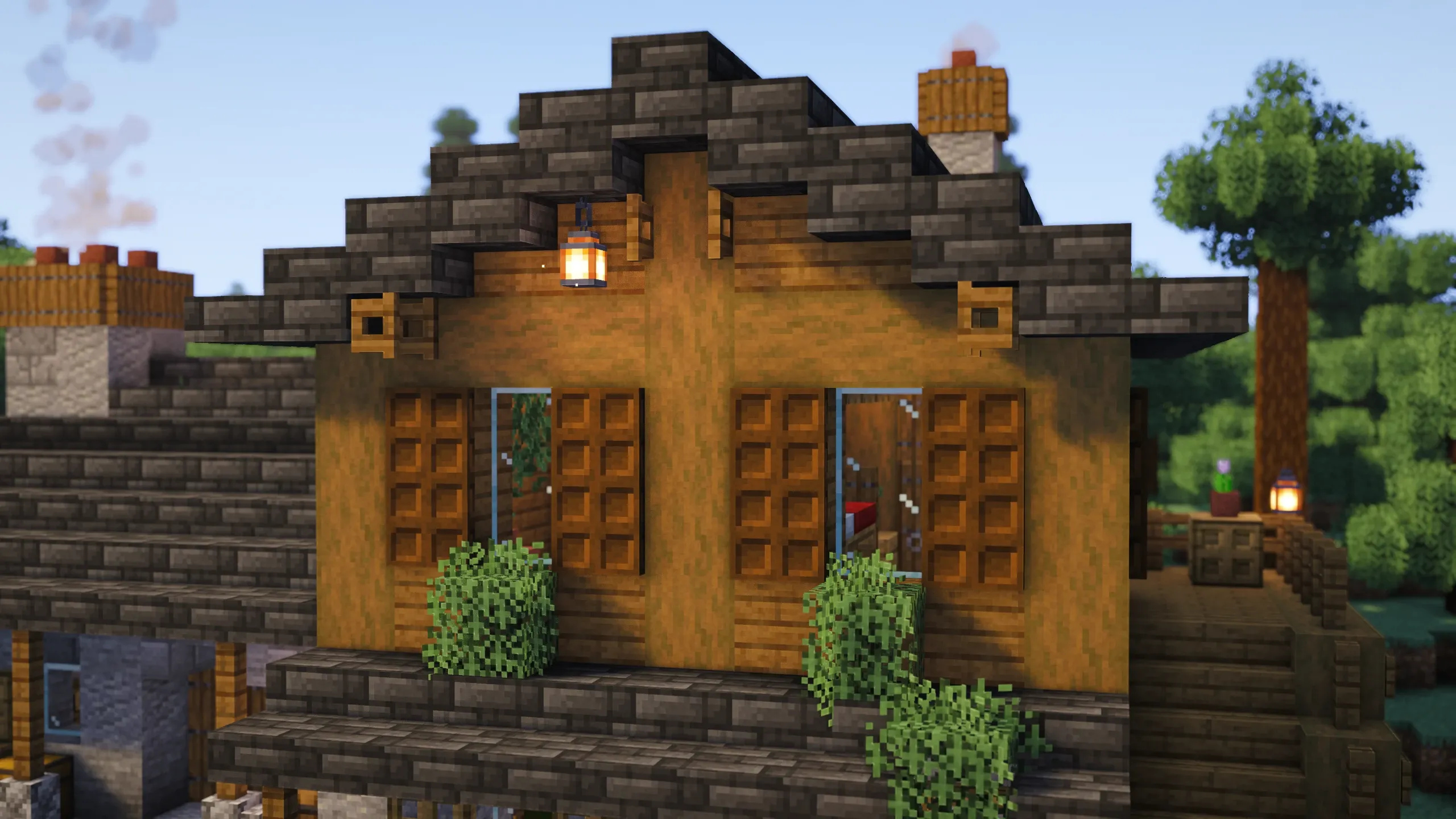 Spruce Chalet, a Minecraft house, in-game photo 2