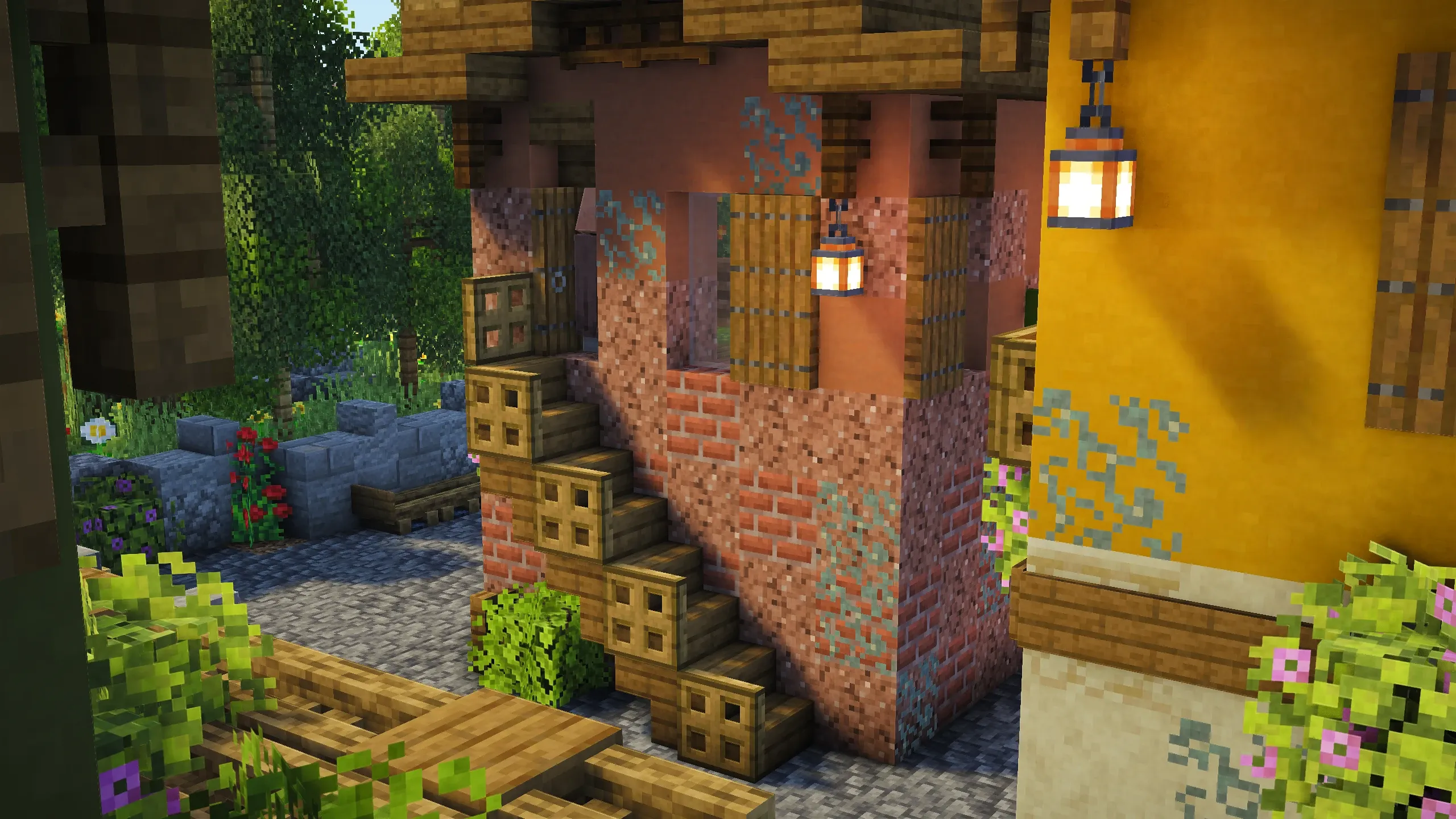 Italian Cozy Brick House, a Minecraft house, in-game photo 2