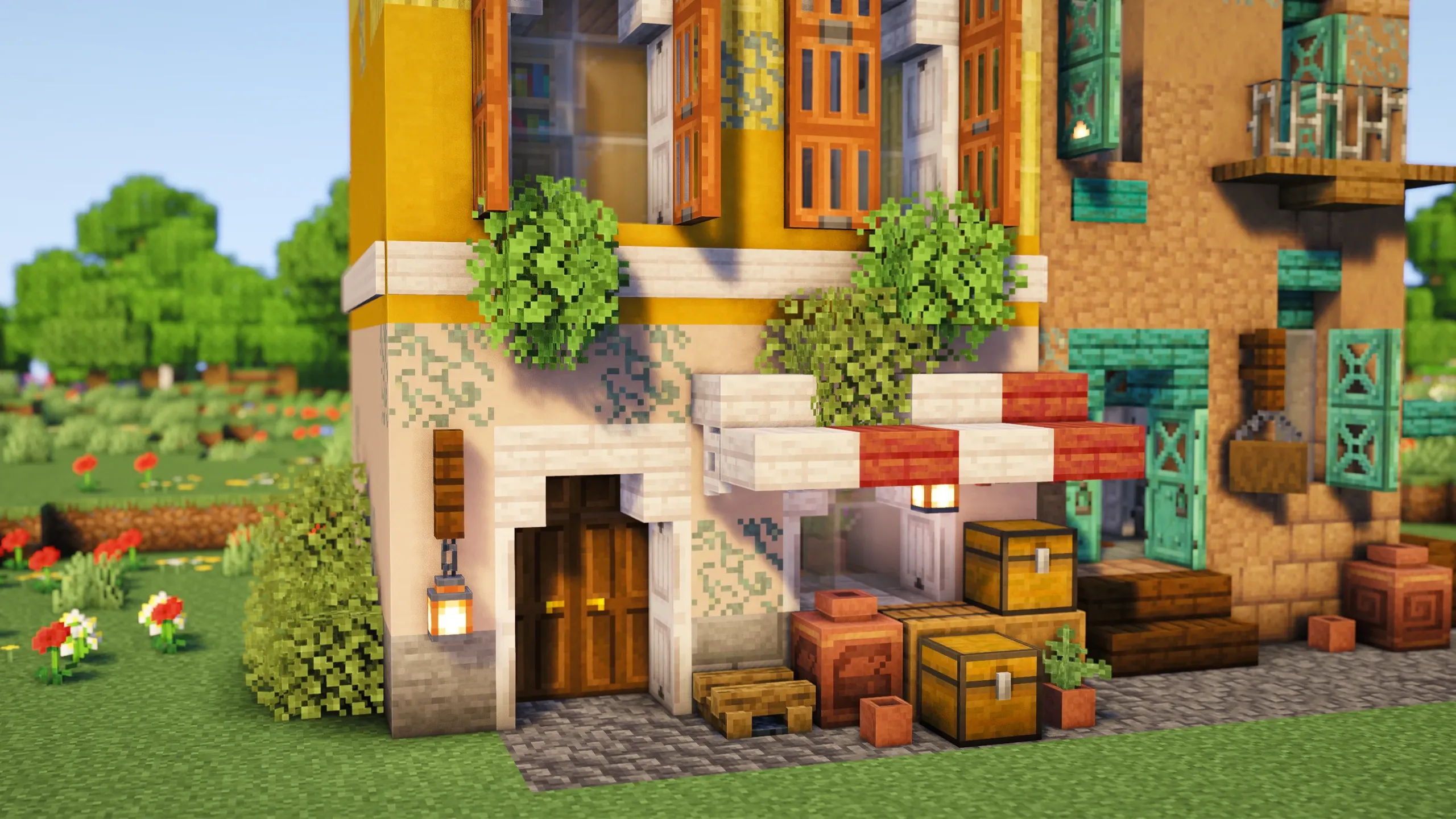 Portuguese Town House, a Minecraft house, in-game photo 2