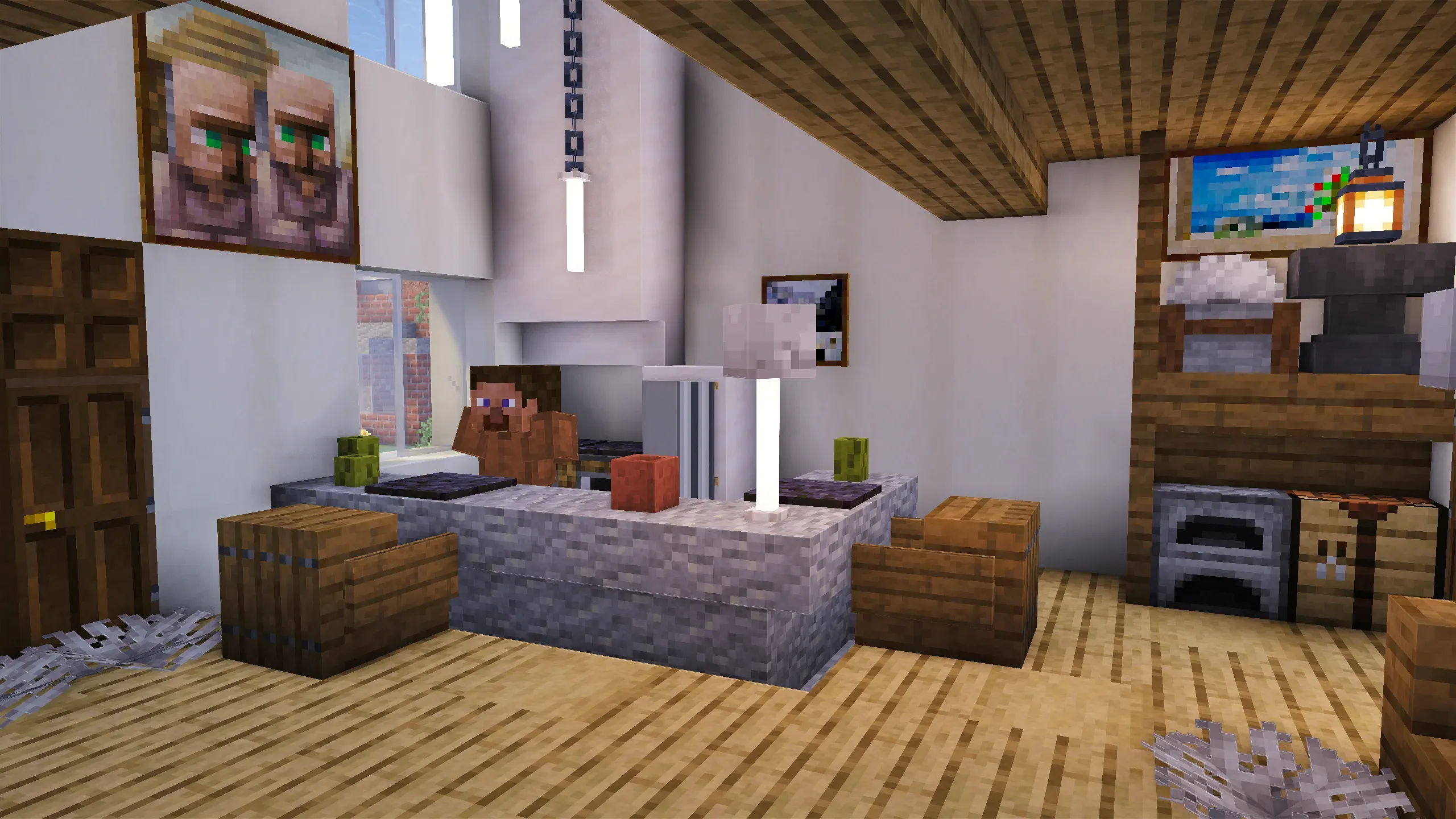 British Cottage Terrace, a Minecraft house, in-game photo 6