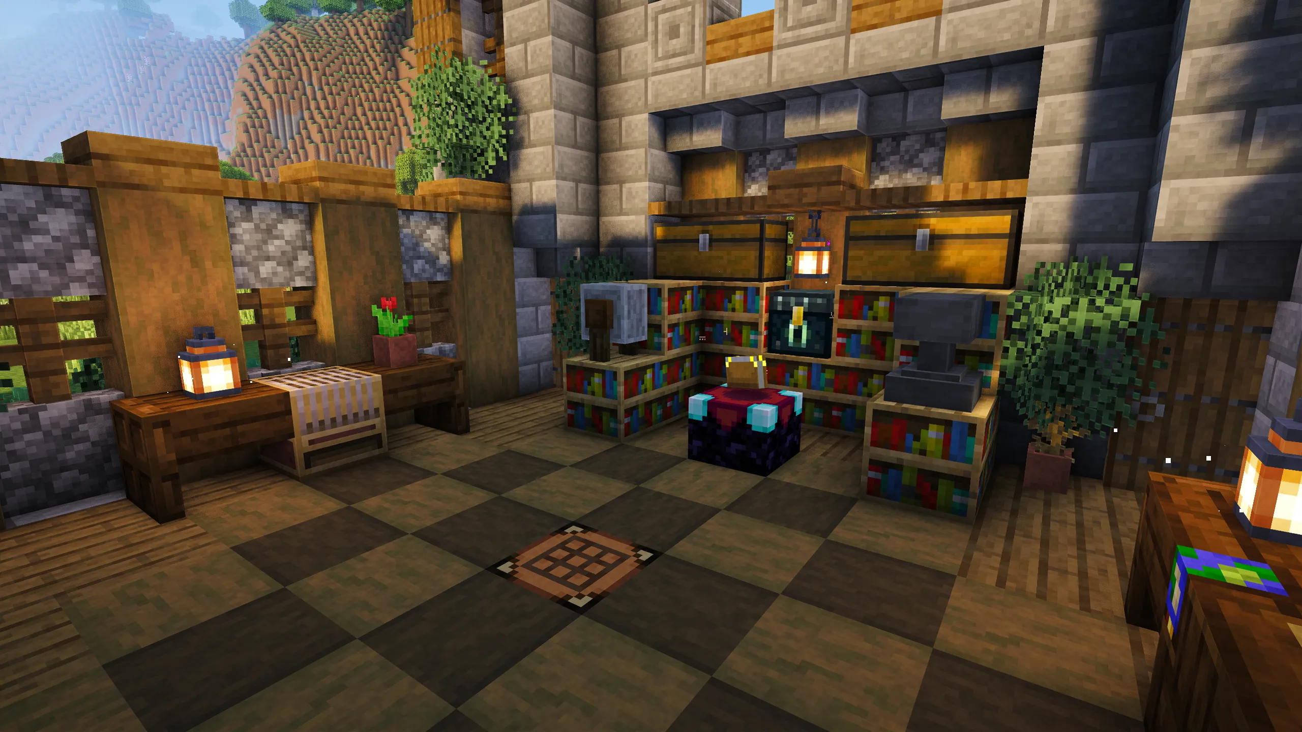 Battlement Castle, a Minecraft starter castle, in-game photo 2