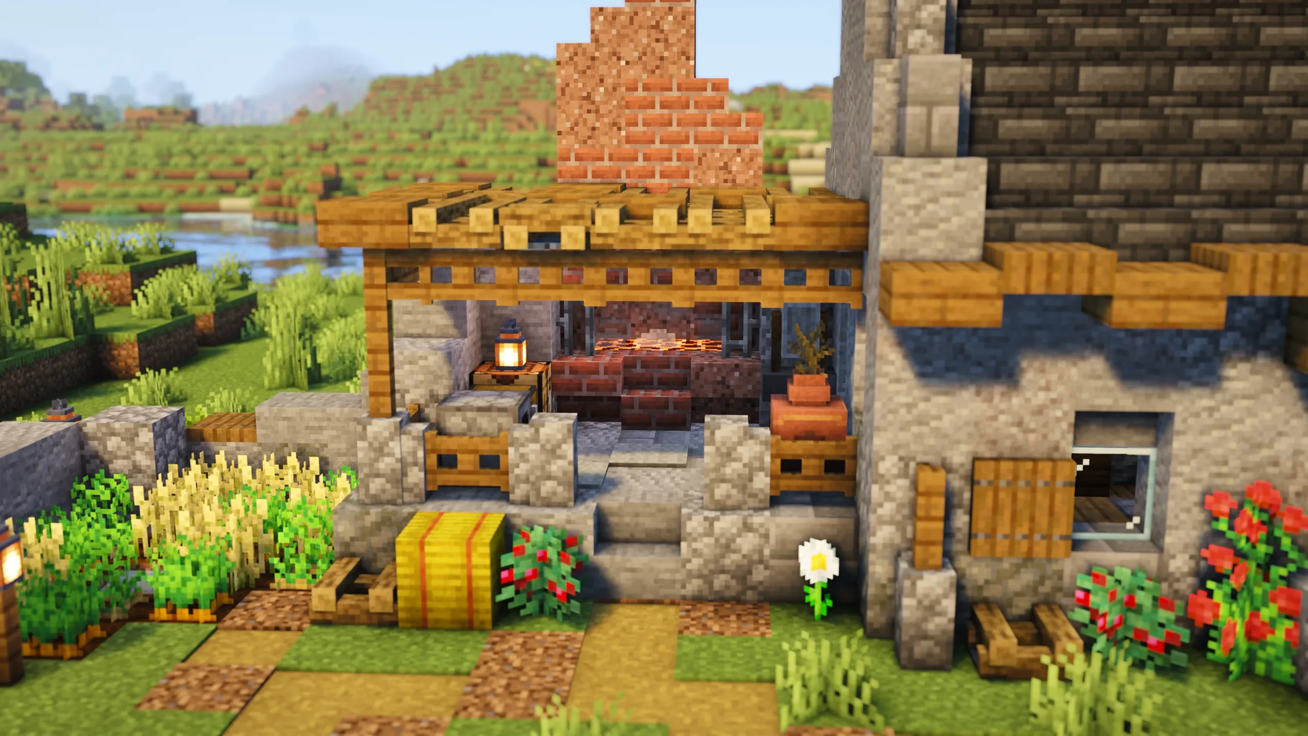 Medieval Blacksmith, a Minecraft build, in-game photo 2