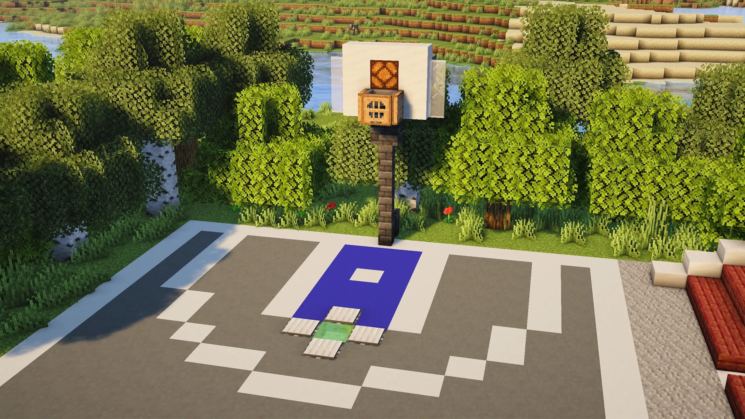 Basketball Court #1, a Minecraft build, in-game photo 2