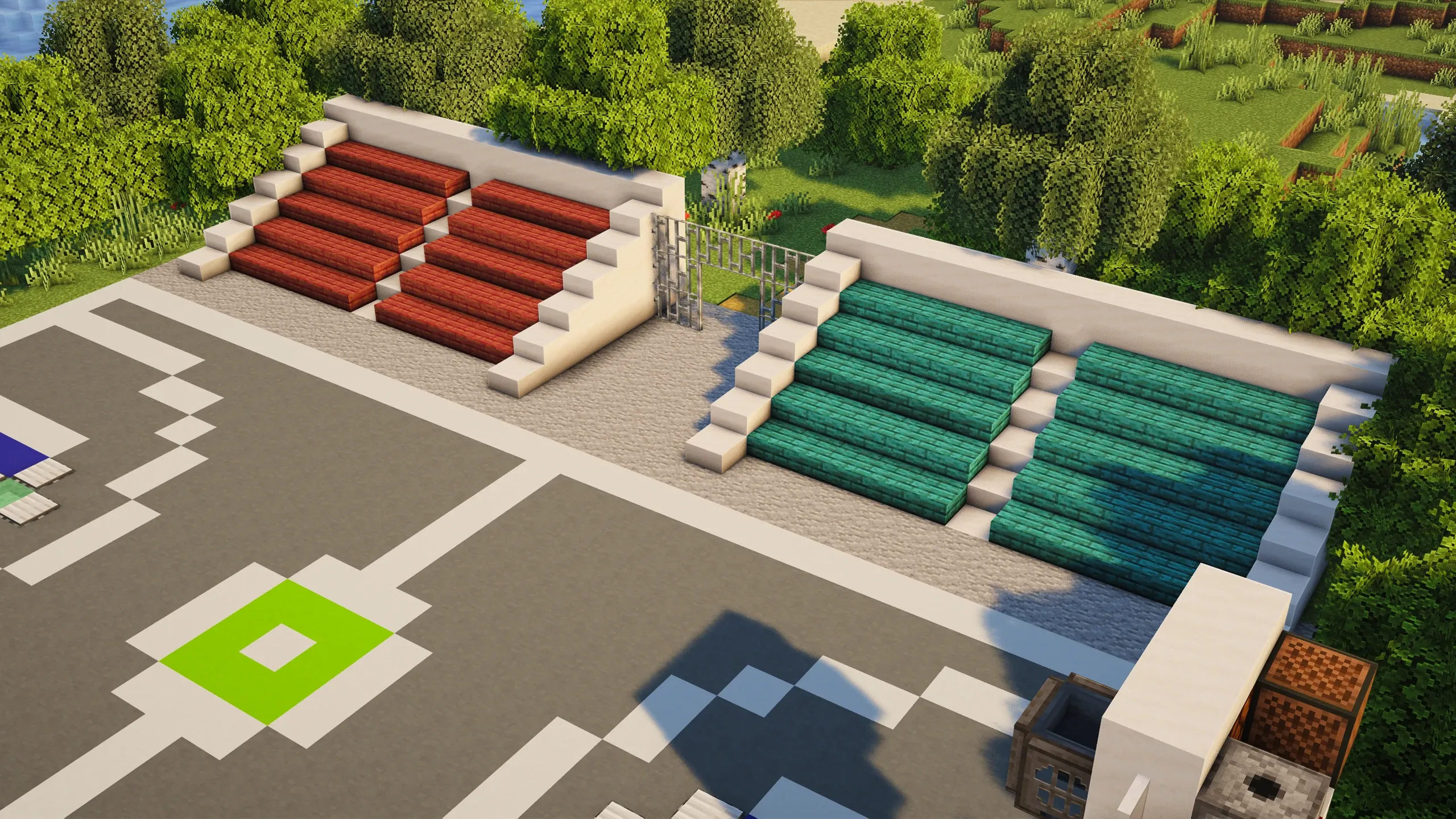 Basketball Court #1, a Minecraft build, in-game photo 3