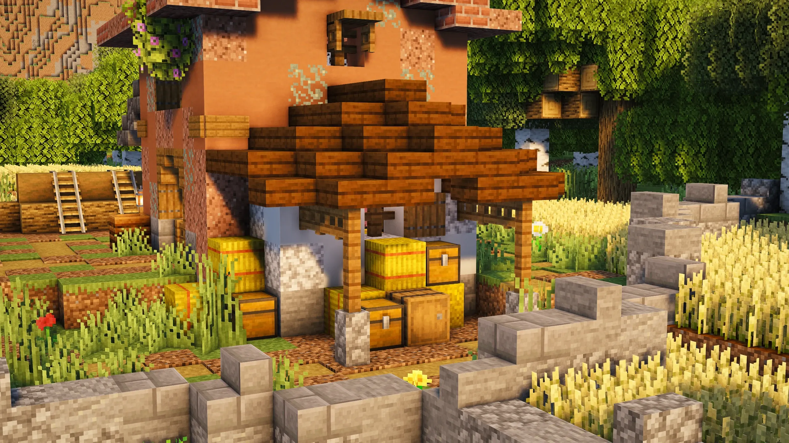 Italian Barn, a Minecraft build, in-game photo 2