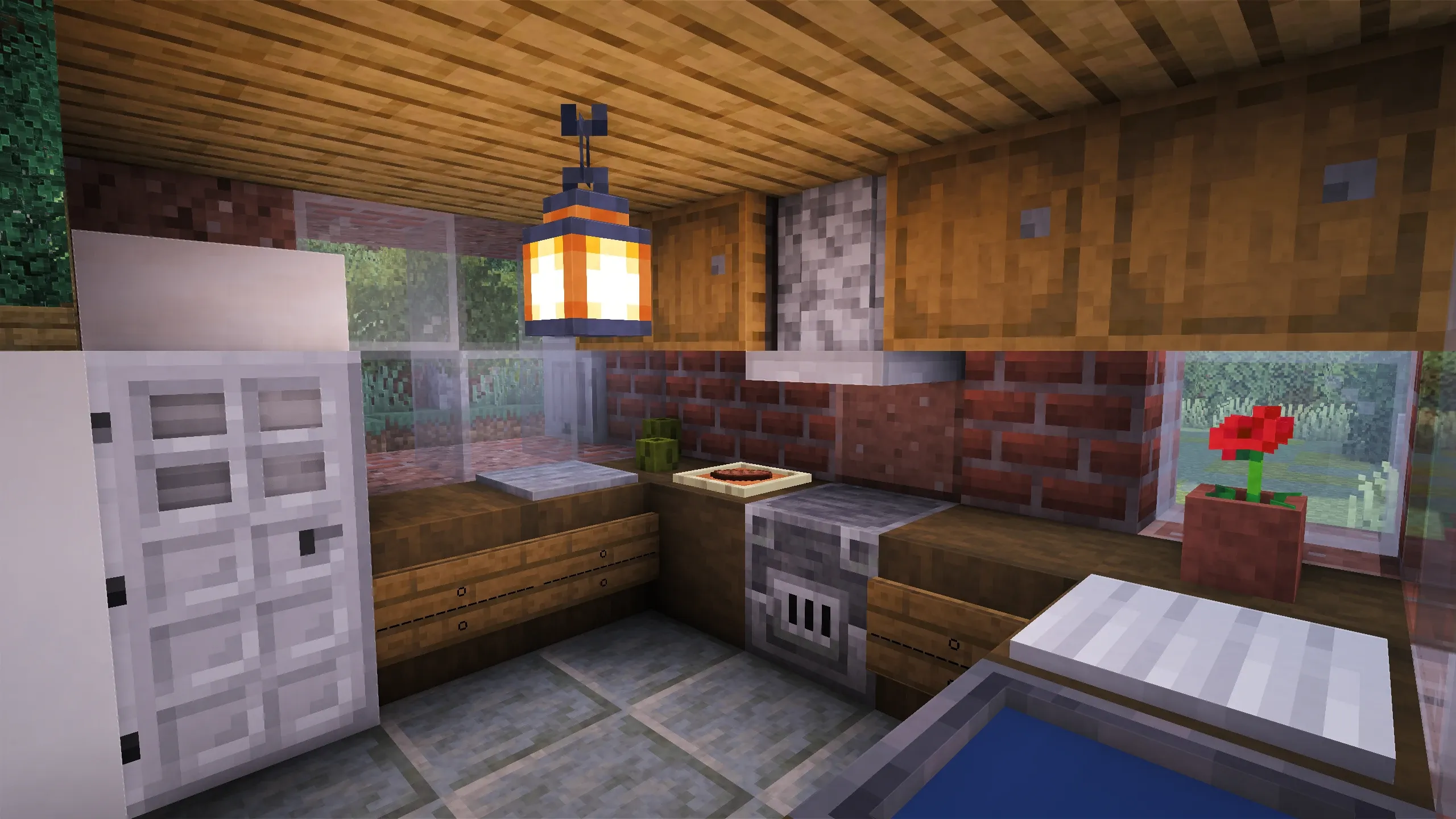 British Red Brick House, a Minecraft house, in-game photo 3