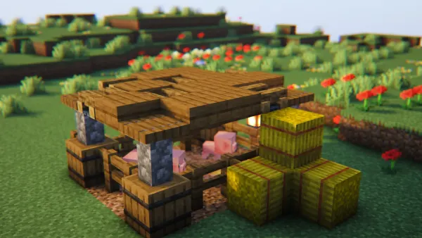Pig Sty, a Minecraft starter build, in-game photo 2