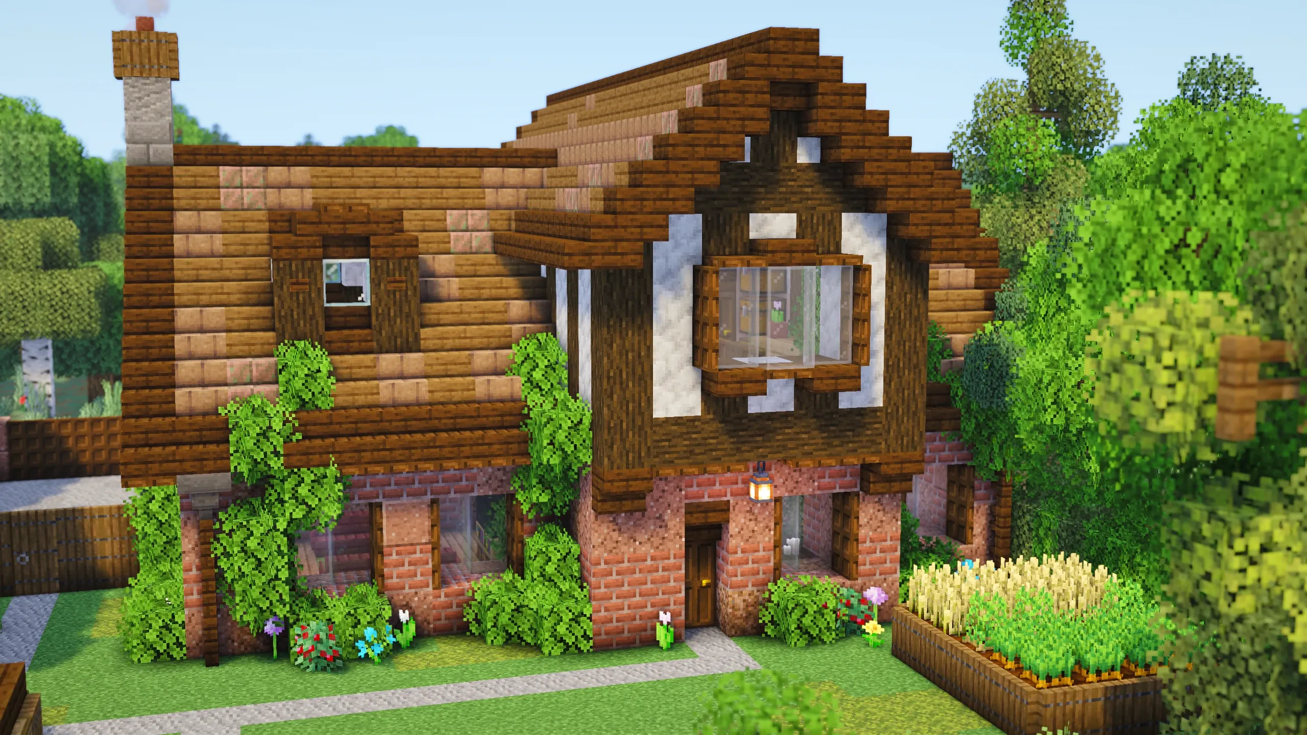 British Brick Tudor House, a Minecraft house, in-game photo 2