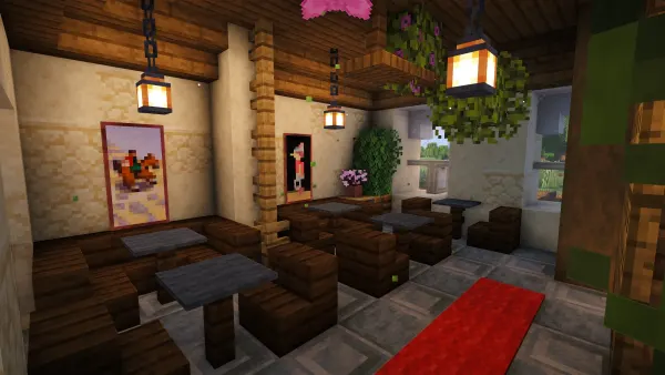 Dutch-Inspired Town House, a Minecraft house, in-game photo 4