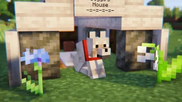Dog House, a Minecraft starter house and survival base, in-game photo 2