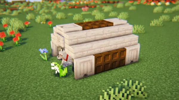 Dog House, a Minecraft starter house and survival base, in-game photo 3