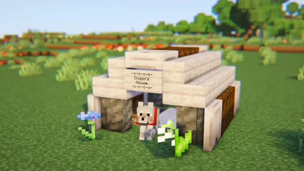 Dog House, a Minecraft starter house and survival base