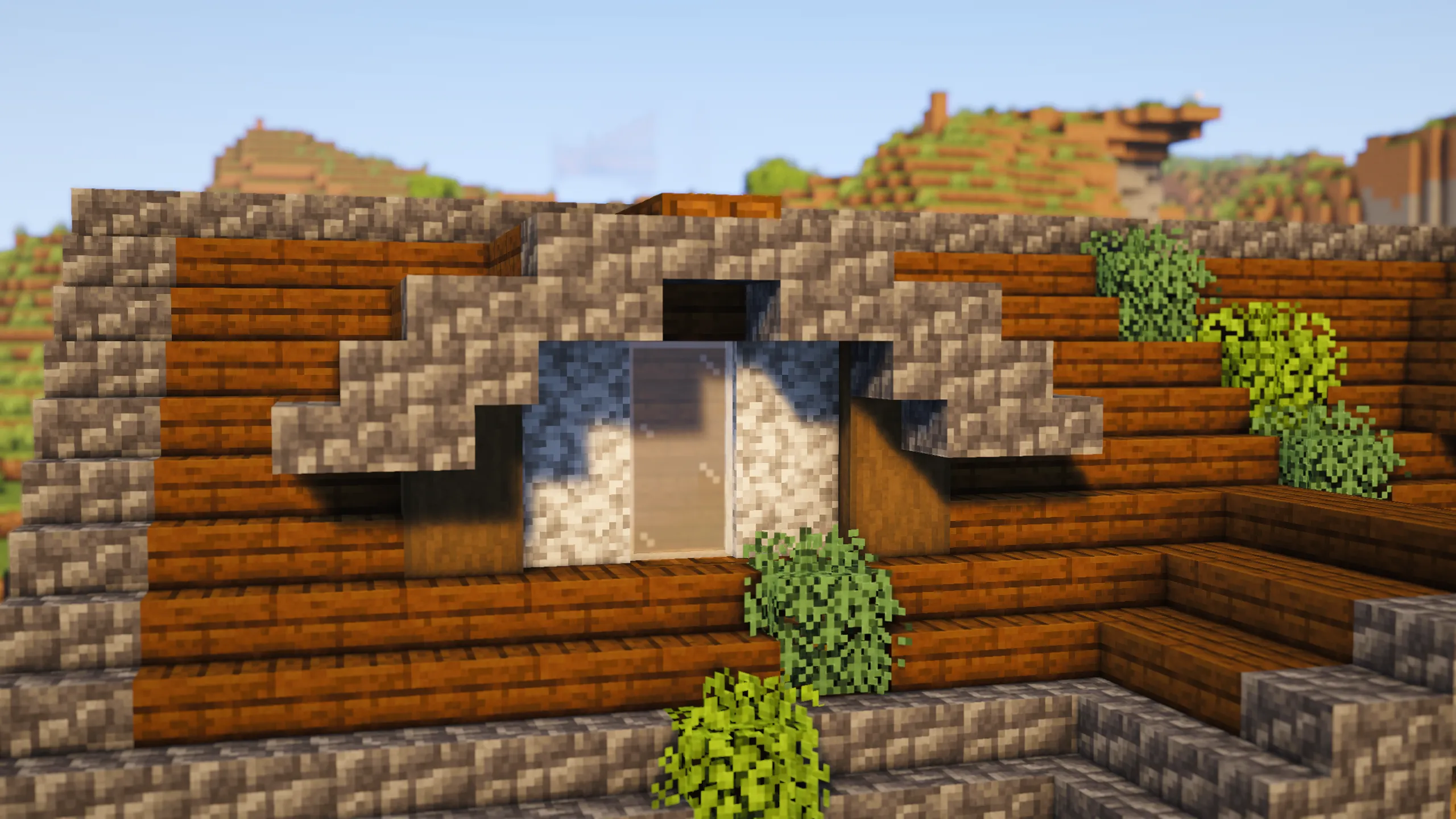 Slate Storage House, a Minecraft starter house and survival base, in-game photo 2