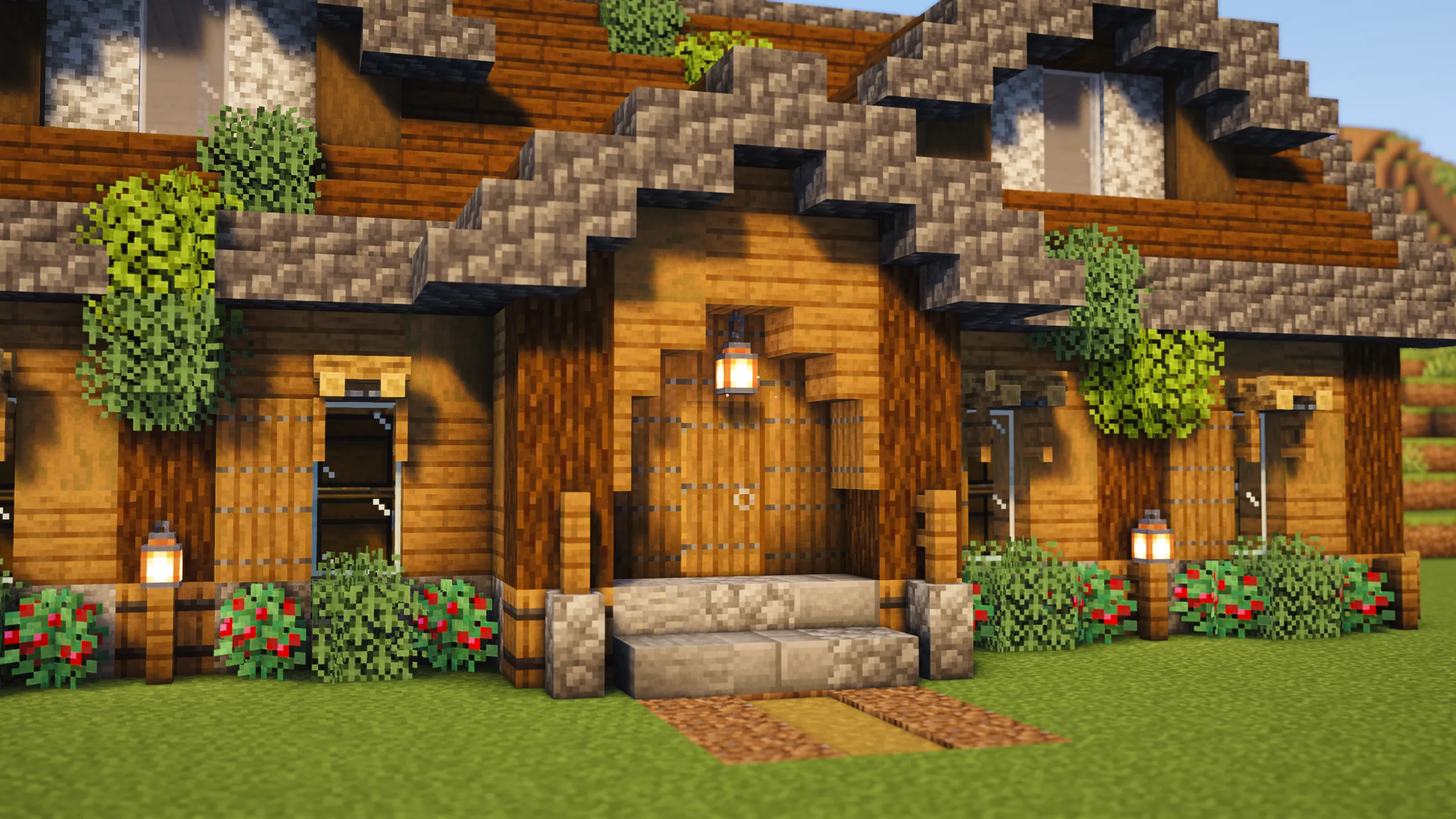 Slate Storage House, a Minecraft starter house and survival base, in-game photo 3
