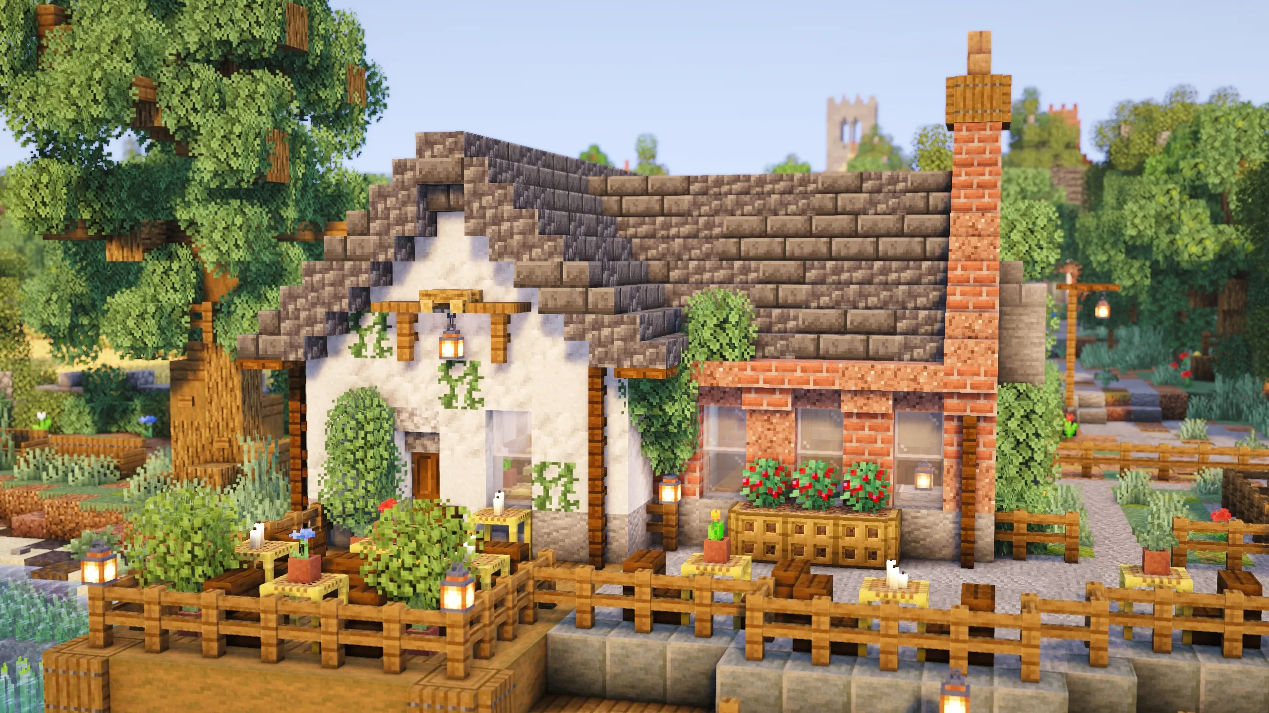 British Riverside Restaurant, a Minecraft house, in-game photo 3