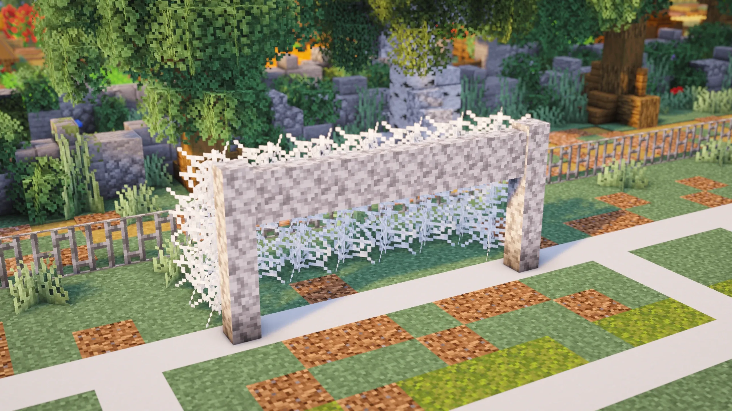 British Football Pitch, a Minecraft build, in-game photo 3