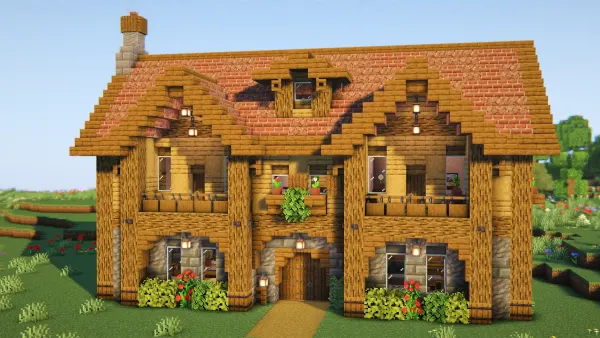 Survival Mansion, a Minecraft survival base