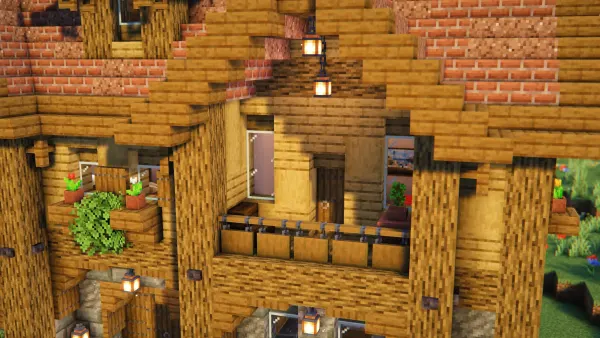 Survival Mansion, a Minecraft survival base, in-game photo 4