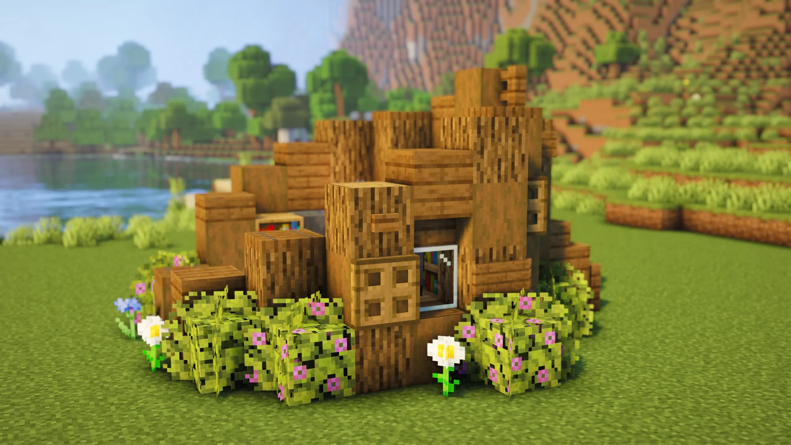 Tree Stump Enchanting Room, a Minecraft build, in-game photo 2