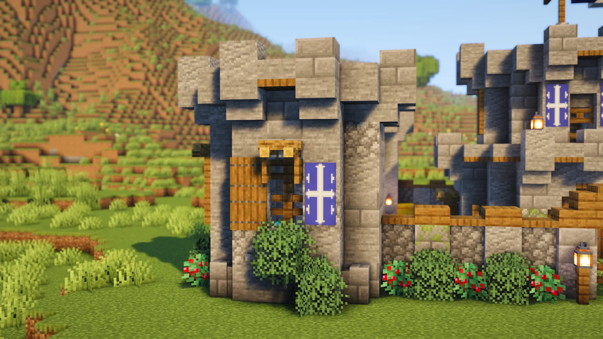 Fortified Castle Base, a Minecraft starter castle, in-game photo 2