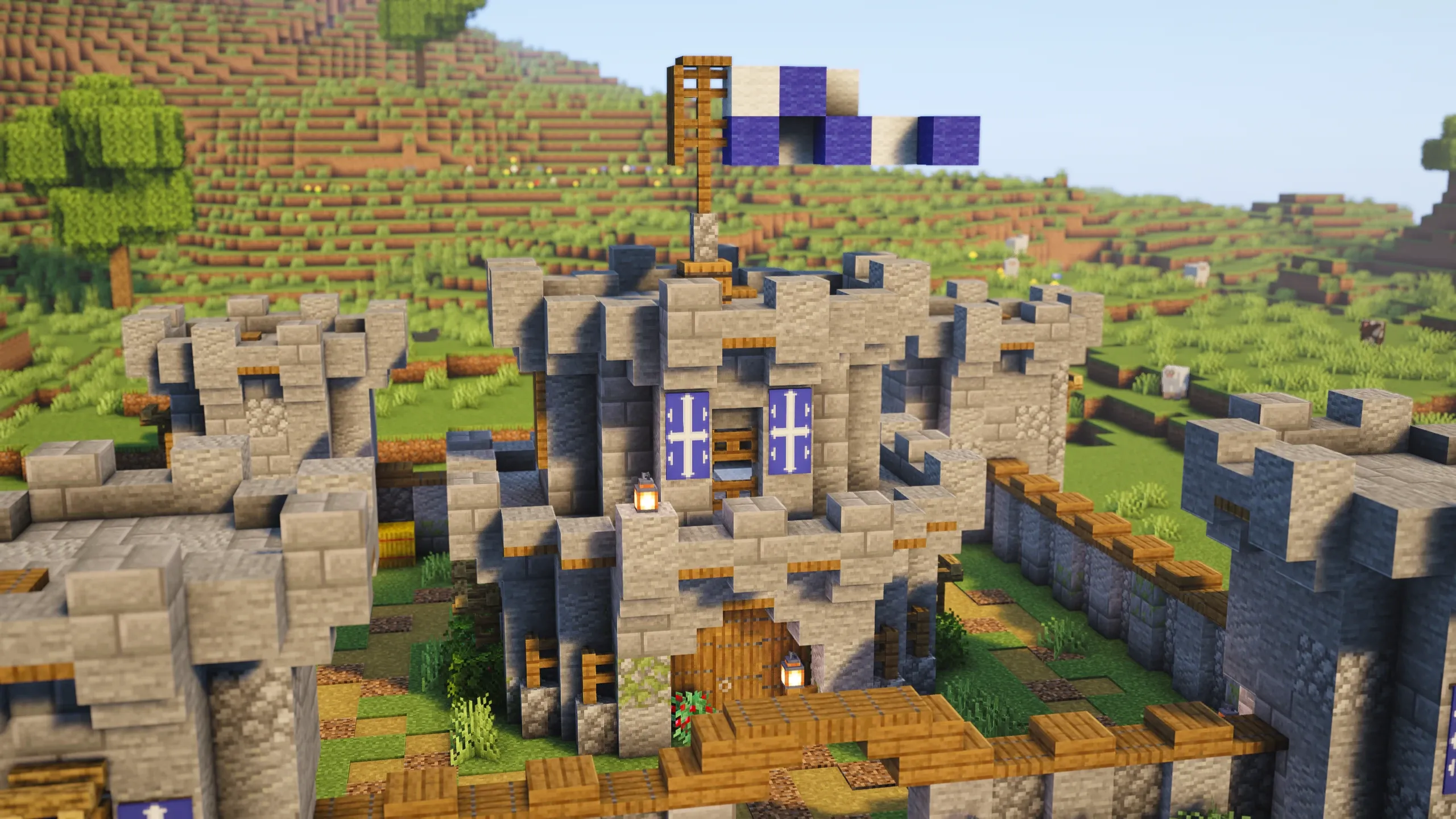 Fortified Castle Base, a Minecraft starter castle, in-game photo 3