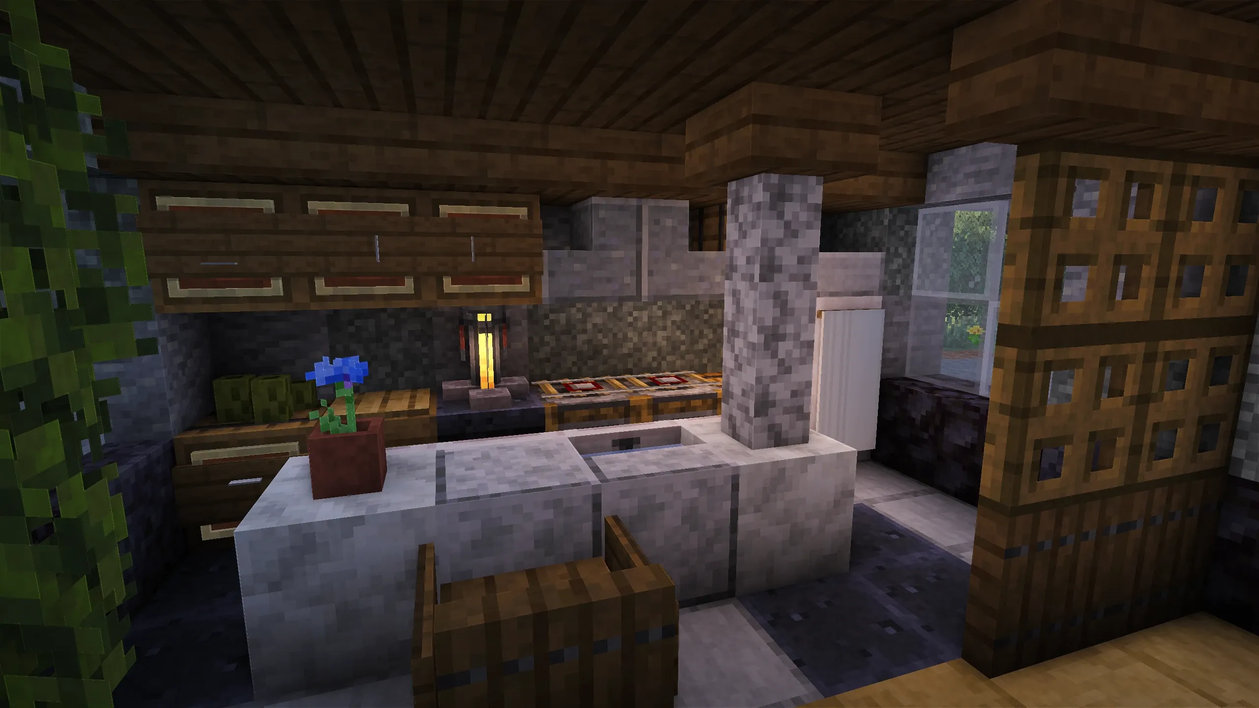 British Pebbledash House, a Minecraft house, in-game photo 4