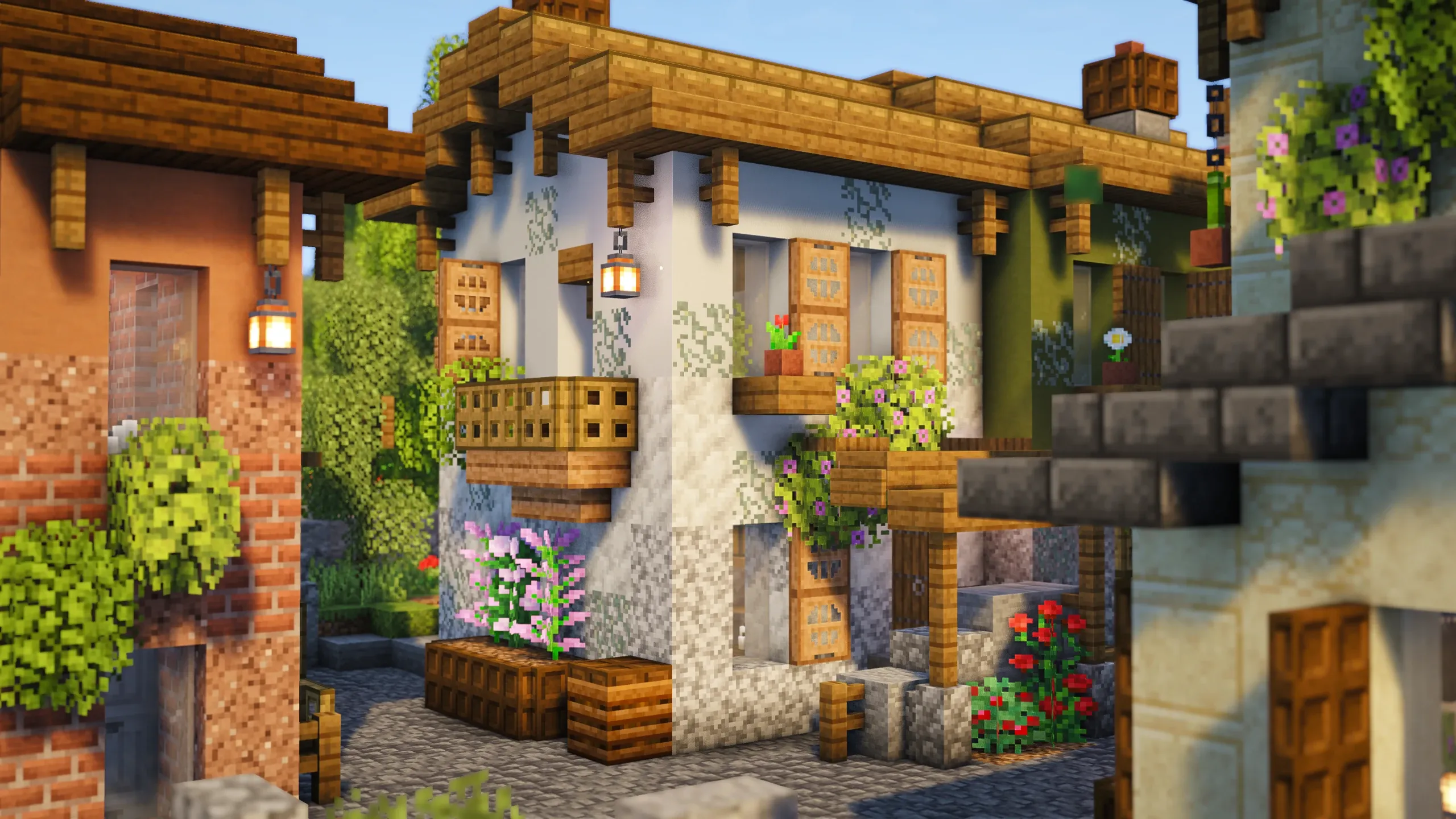 Italian Green Wall House, a Minecraft house, in-game photo 2