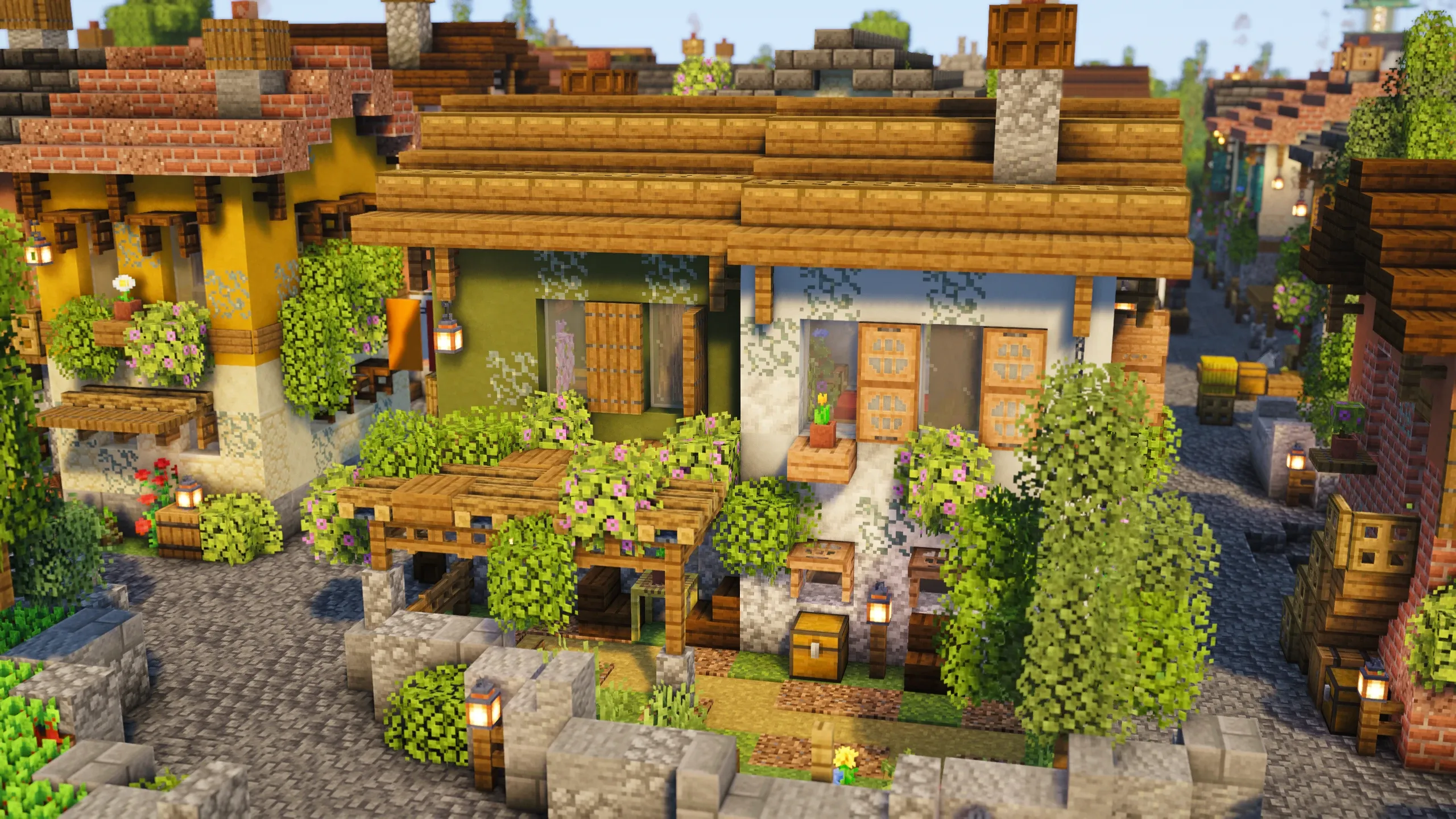 Italian Green Wall House, a Minecraft house, in-game photo 3