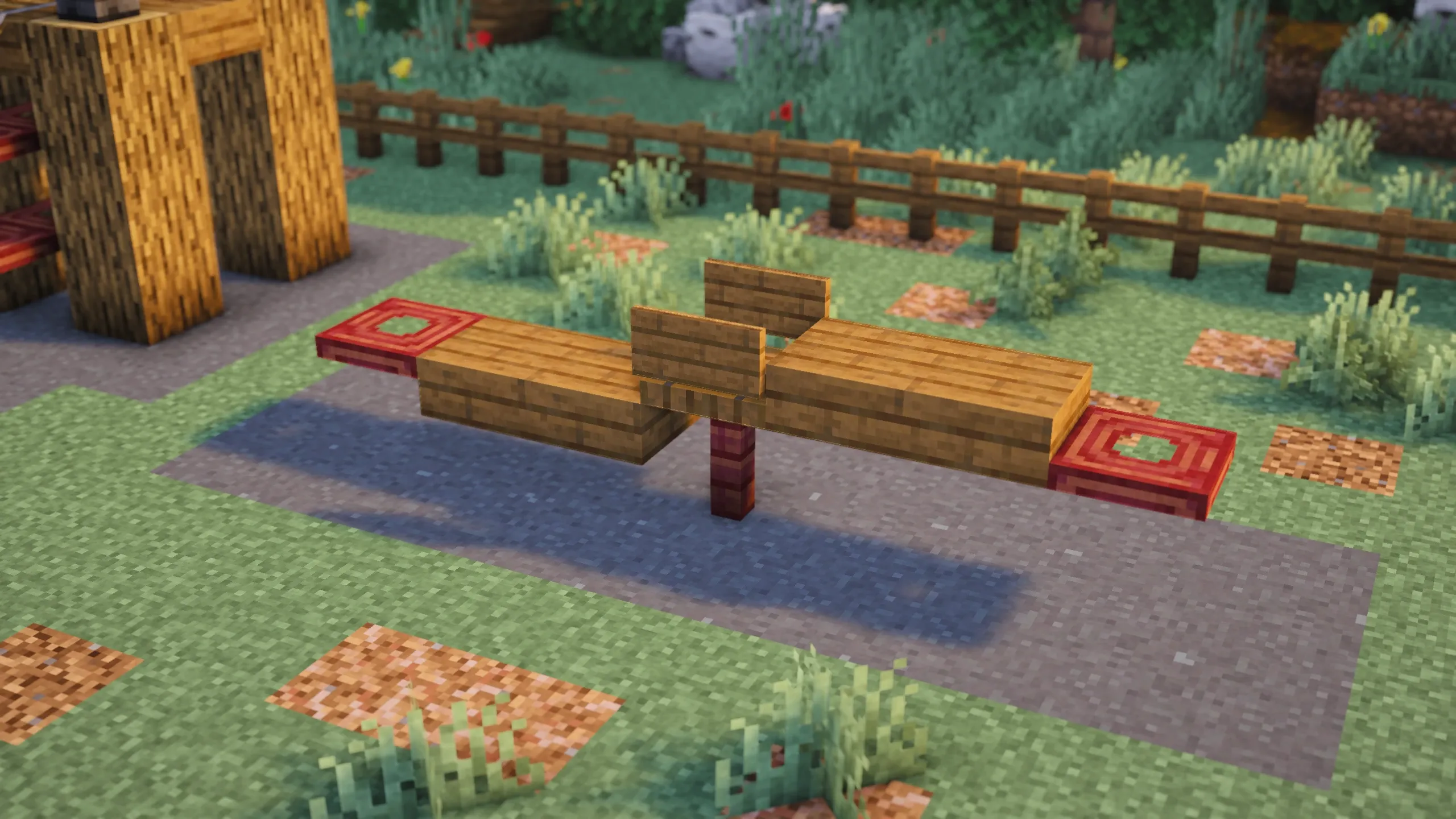 Park Seesaw, a Minecraft build, in-game photo 2