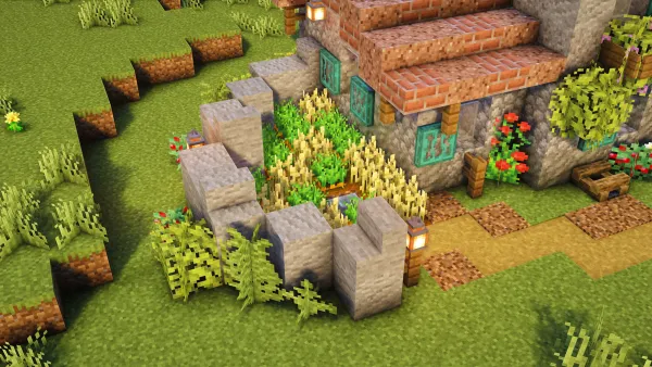 Croatian Starter House, a Minecraft starter house and survival base, in-game photo 3