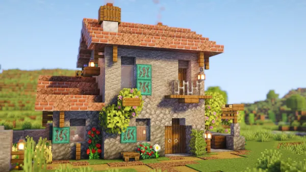 Croatian Starter House, a Minecraft starter house and survival base, in-game photo 2