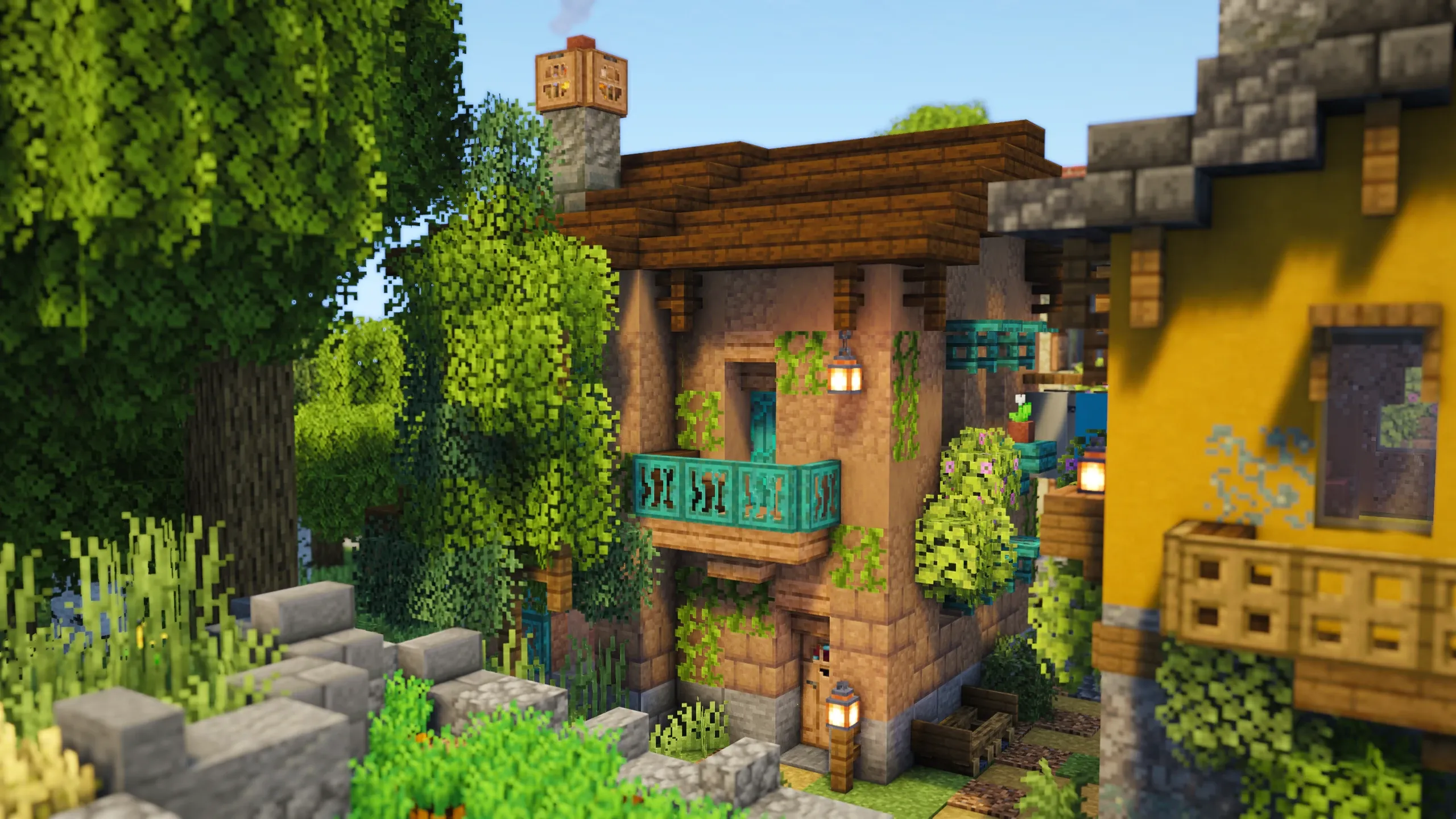 Italian Mud Brick House, a Minecraft house, in-game photo 2