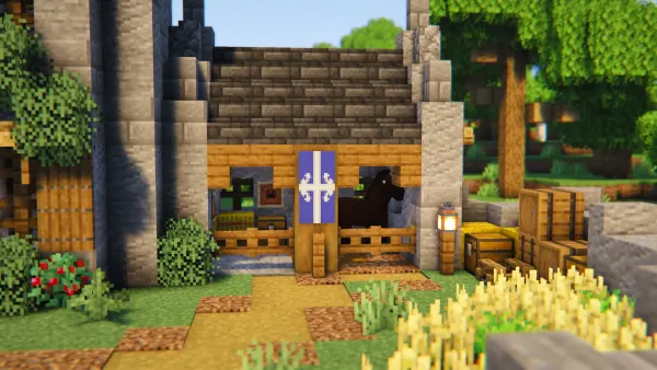 Fortified Keep, a Minecraft starter castle, in-game photo 2